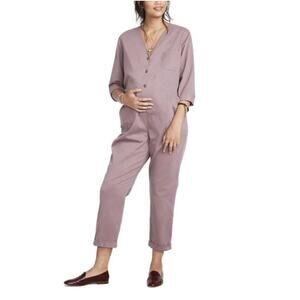Hatch Maternity Women’s THE HOLLY JUMPER Mauve Size 0 (XS 0-2)